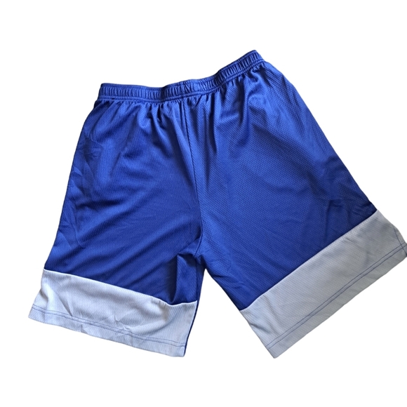 NIKE Dri-Fit LA DODGERS athletic shorts blue grey elastic waist mens medium - Picture 2 of 3